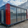 CONTENITORE PER UFFICIO OPEN SPACE 3×6 CON VETRINE